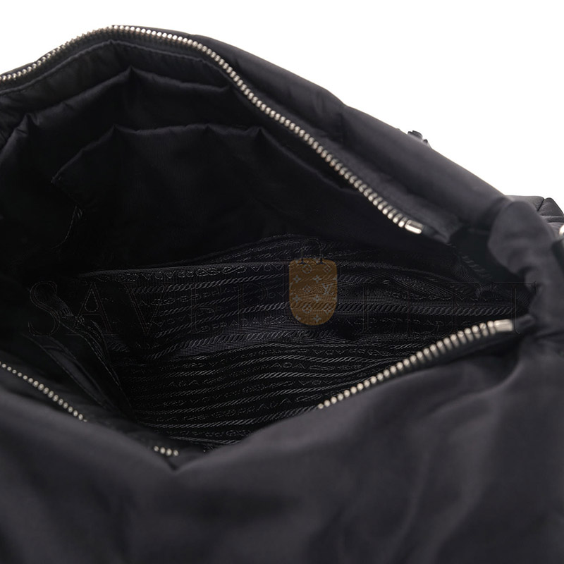 Pra*a tessuto nylon bomber messenger black 1bh618 (27*23*10cm)